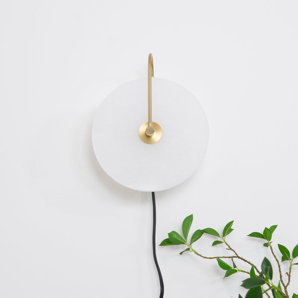 Albeaine Alabaster Pendelleuchte in Kugel-Form mit Stecker | Wandleuchte