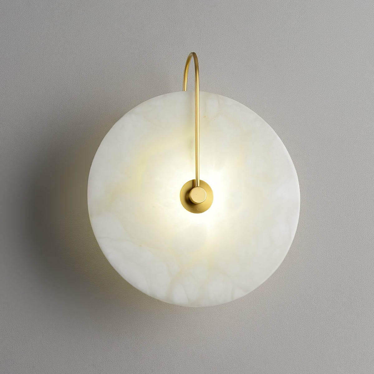 Albeenne Alabaster Kugel-Wandleuchte
