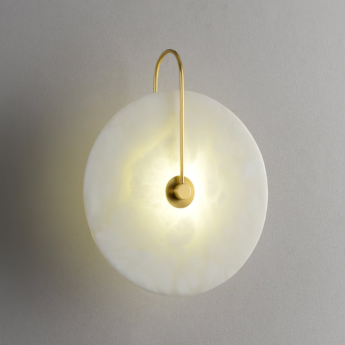Albeenne Alabaster Kugel-Wandleuchte