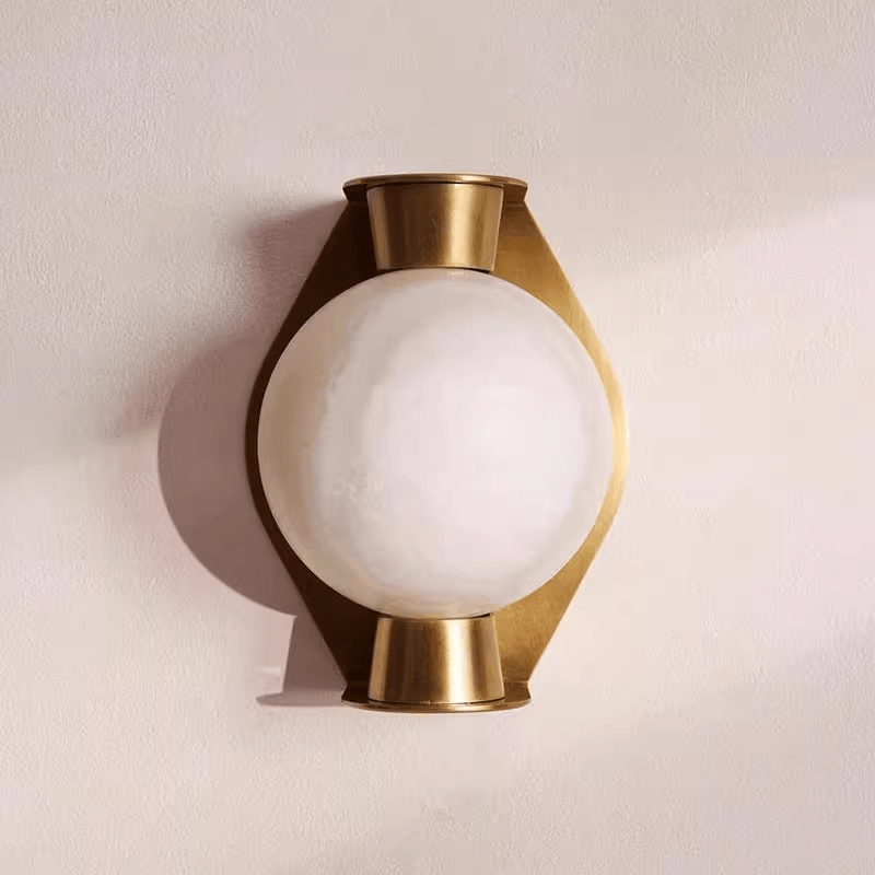 Caldrien Alabaster Orb Alabaster-Wandleuchte