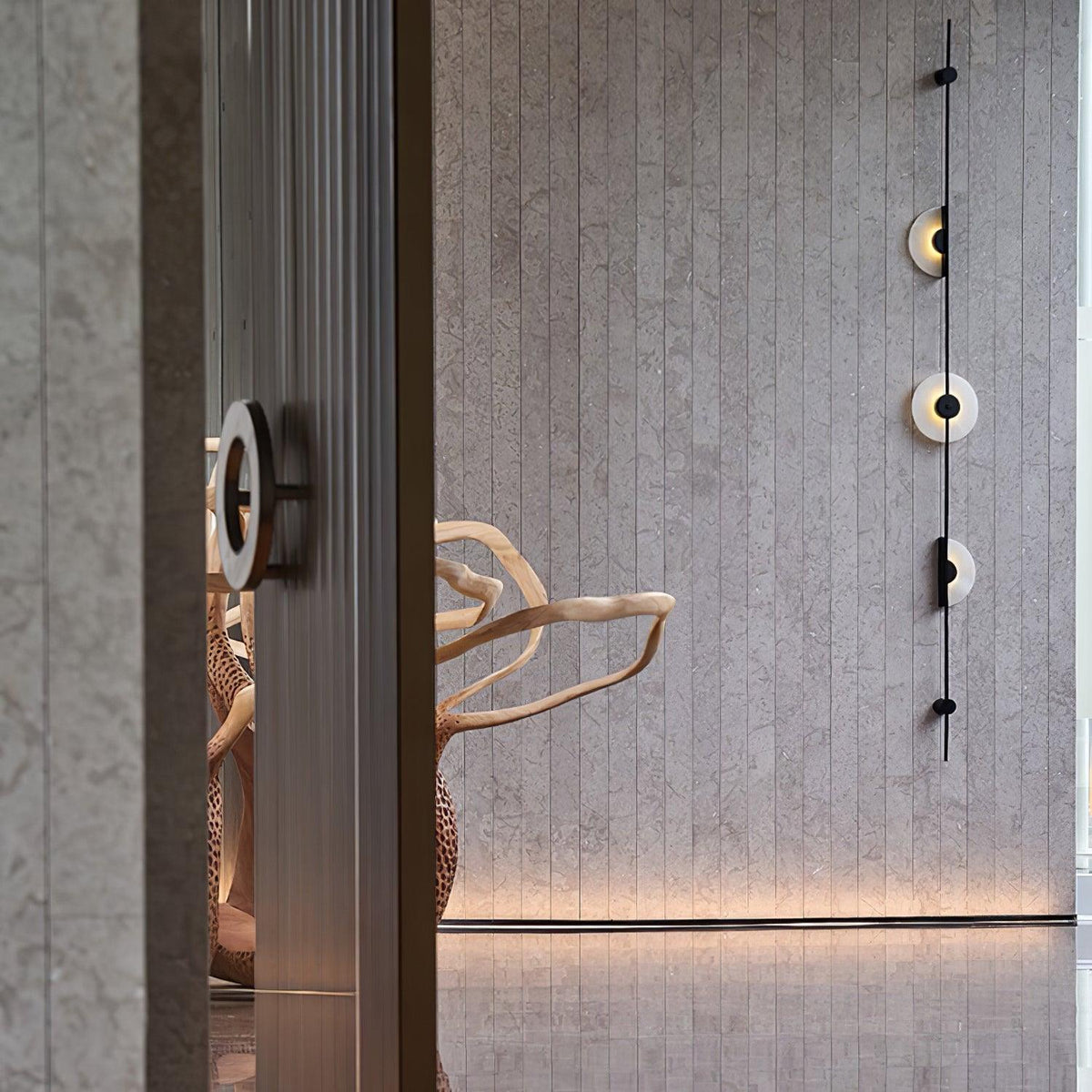 Albarina Alabaster Wandleuchte mit Stecker