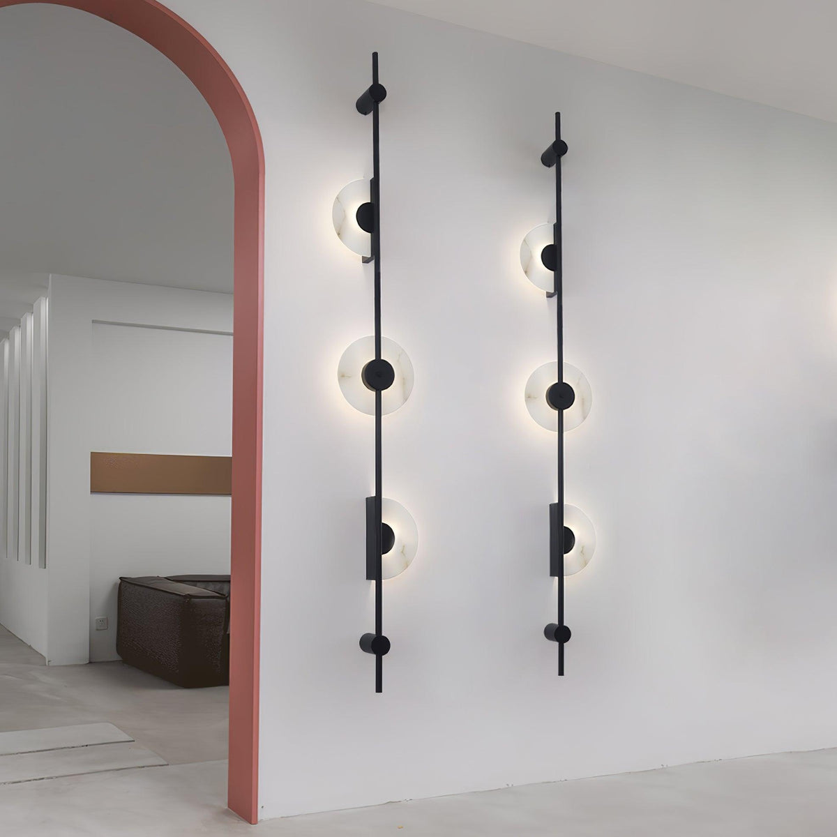 Albarina Alabaster Wandleuchte mit Stecker