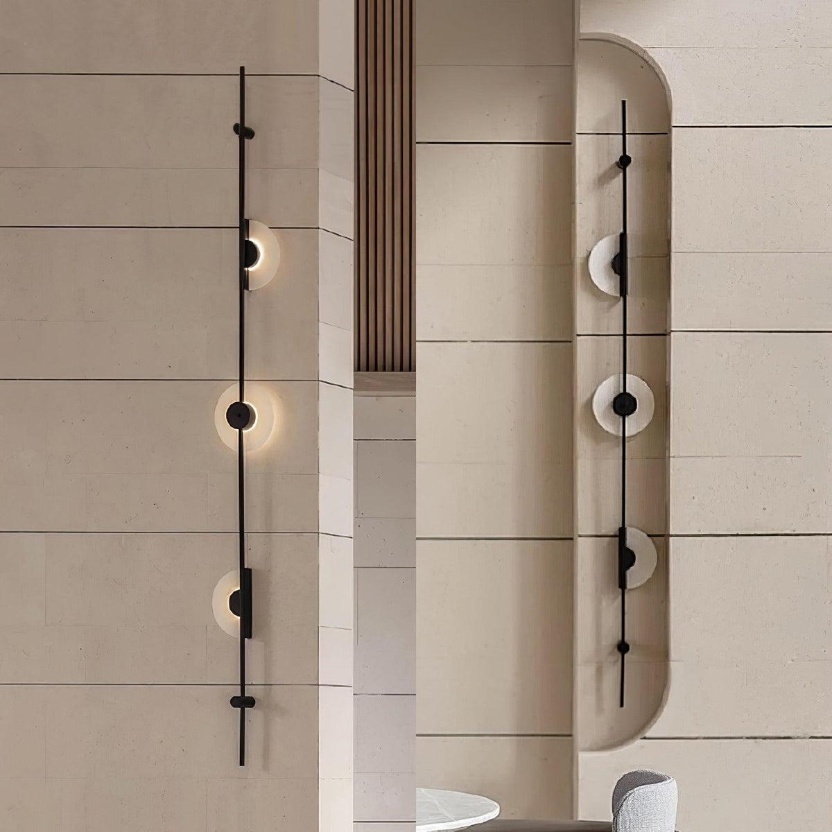Albarina Alabaster Wandleuchte mit Stecker