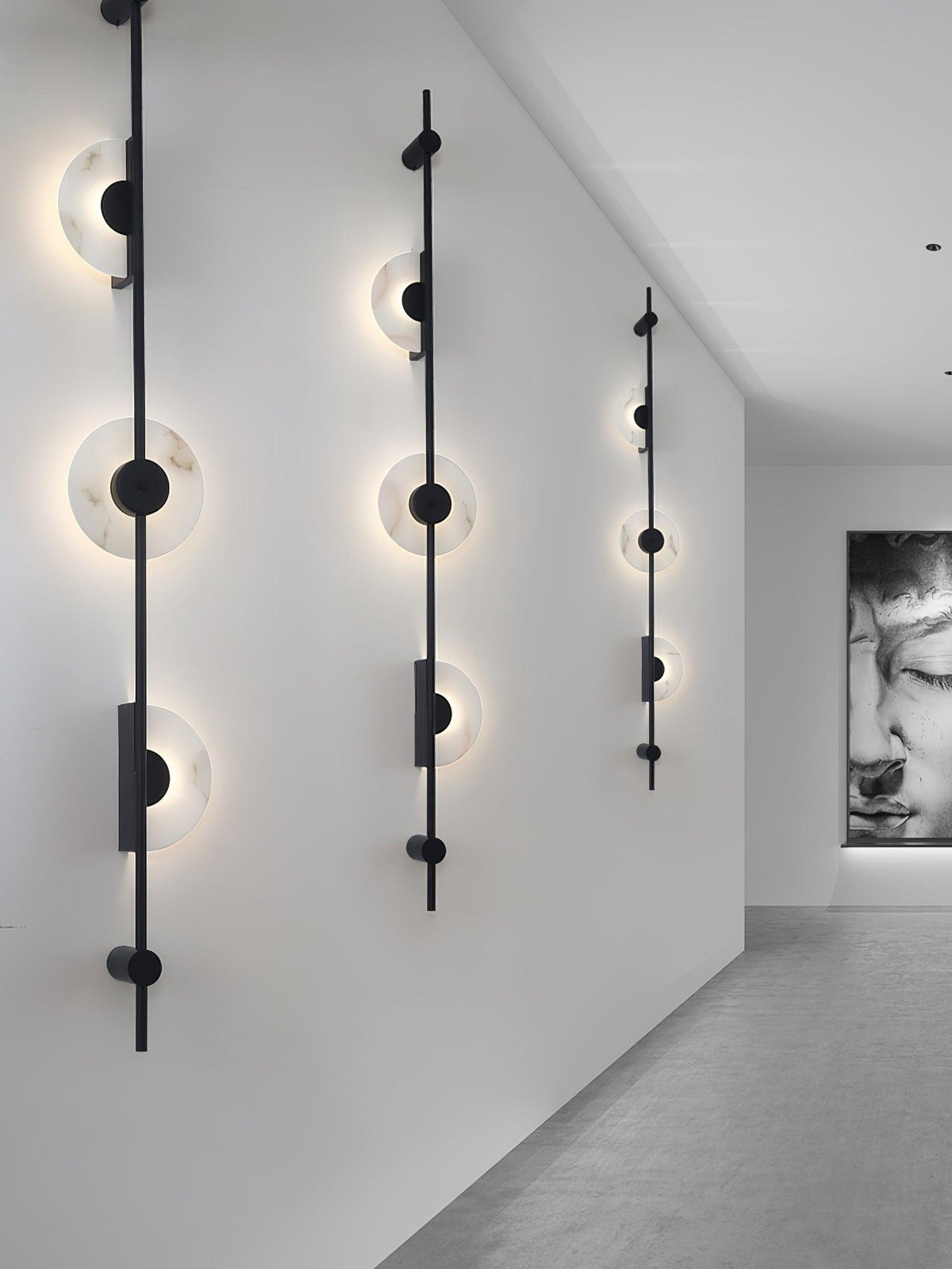 Albarina Alabaster Wandleuchte mit Stecker