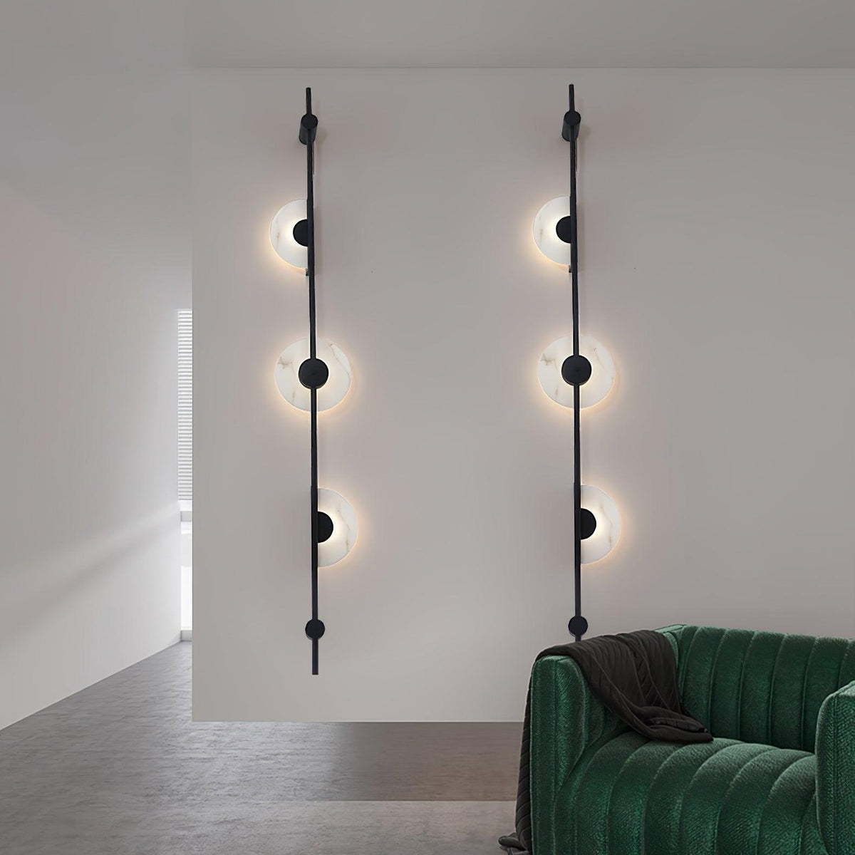 Albarina Alabaster Wandleuchte mit Stecker