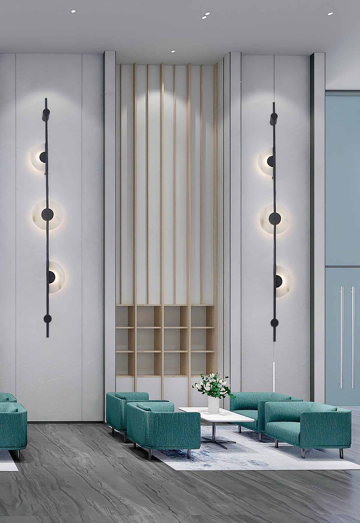 Albarina Alabaster Wandleuchte mit Stecker