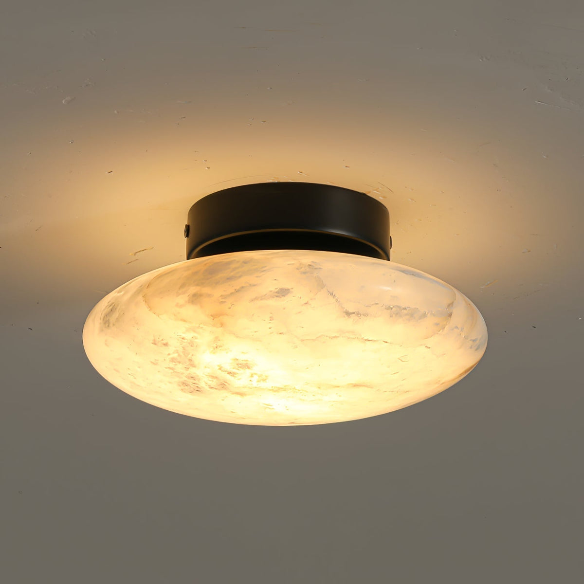 Vanorara Minimalistische Alabaster-flache Deckenleuchte