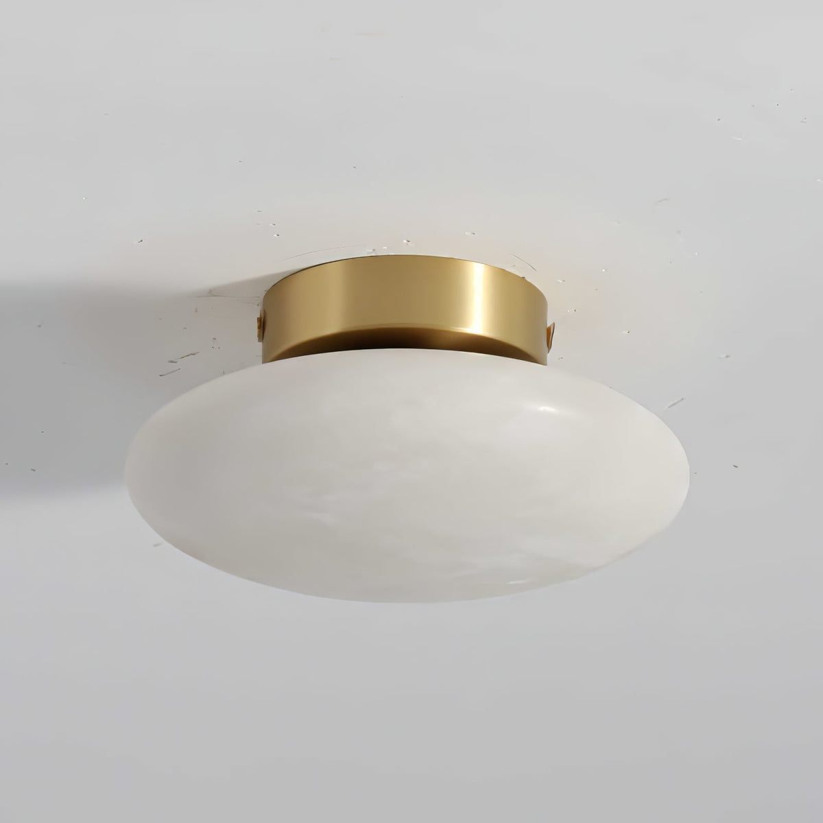 Vanorara Minimalistische Alabaster-flache Deckenleuchte