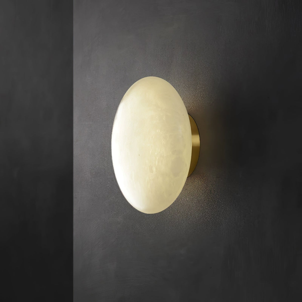 Vanorara Minimalistische Alabaster-flache Deckenleuchte