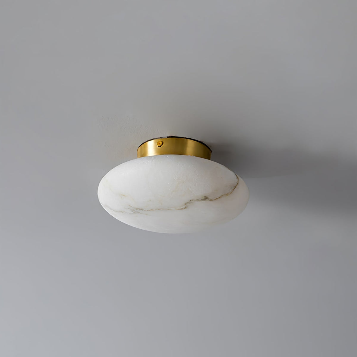 Vanorara Minimalistische Alabaster-flache Deckenleuchte