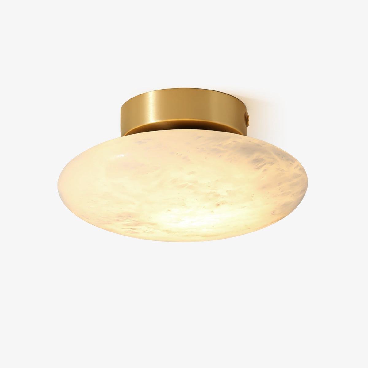 Vanorara Minimalistische Alabaster-flache Deckenleuchte