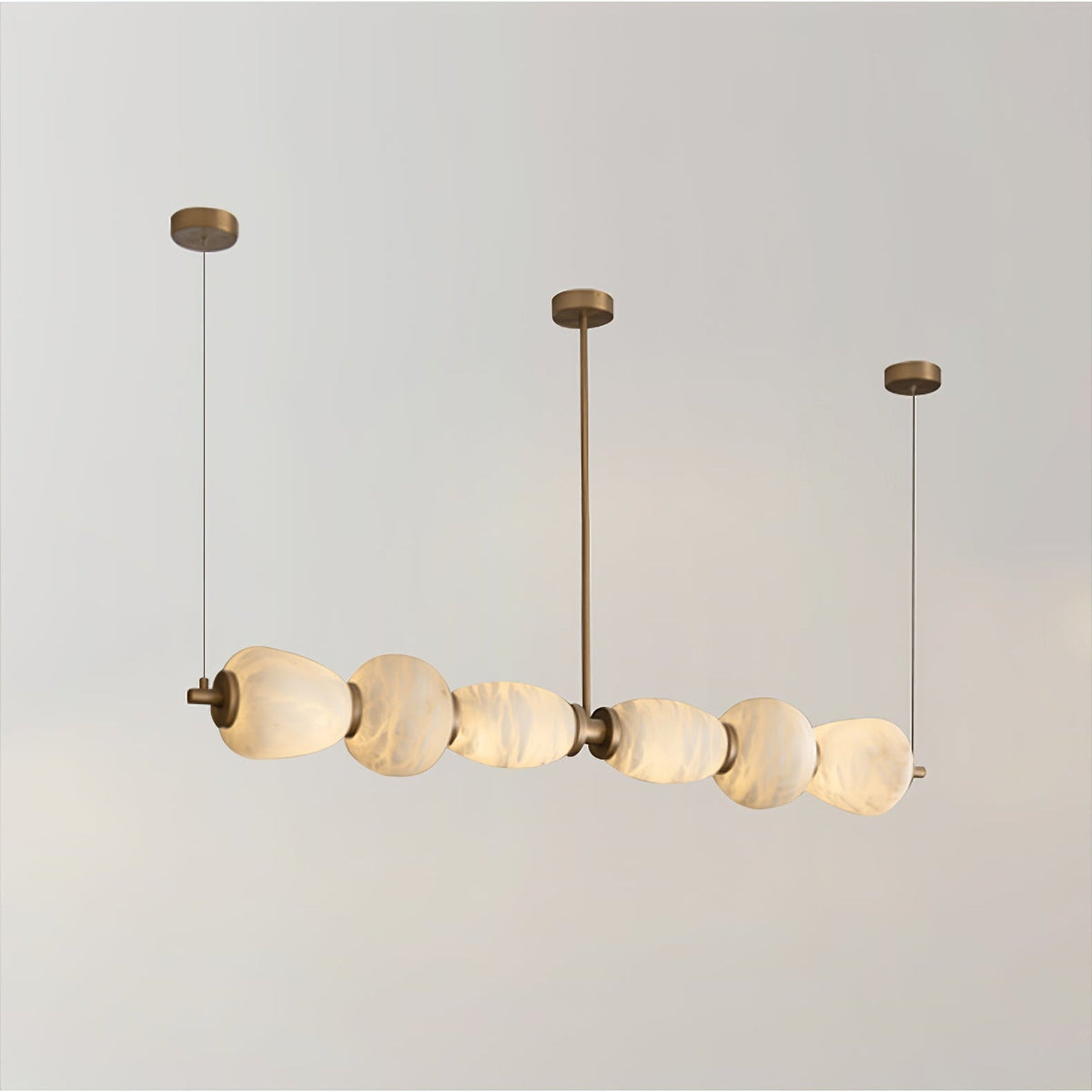 Saroa Alabaster Linear Pendelleuchte