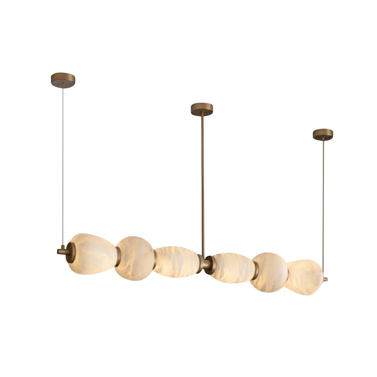 Saroa Alabaster Linear Pendelleuchte