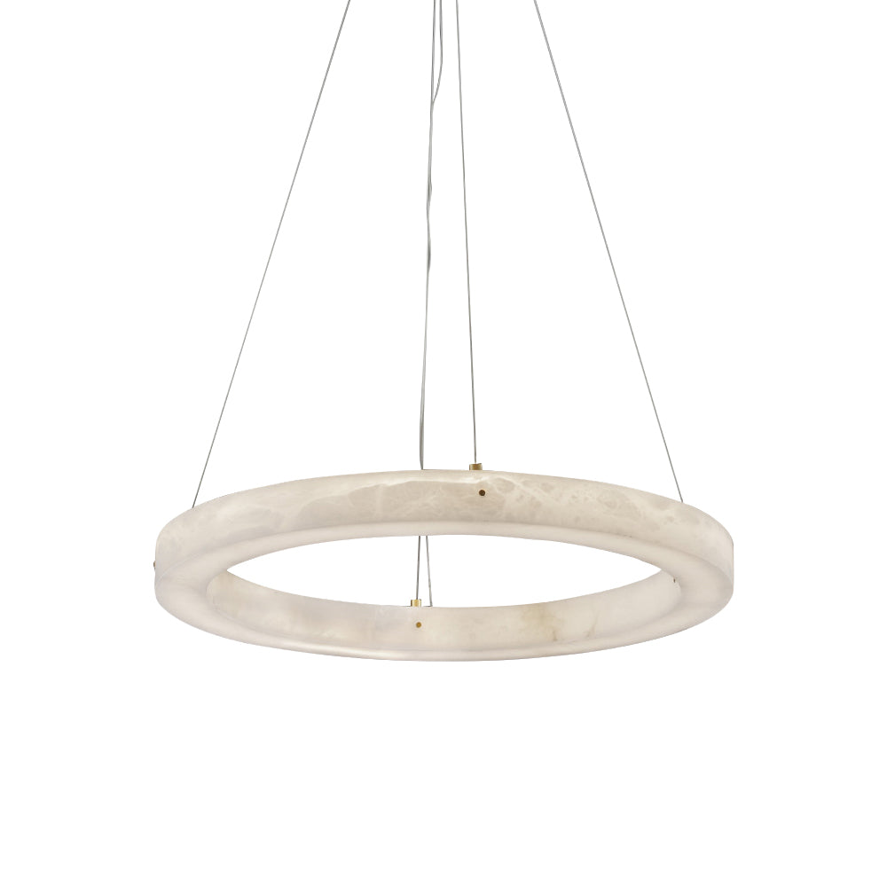 Plotuvyn Kronleuchter zeitgenössische luxuriöse Kronleuchte aus Alabaster in Ringform