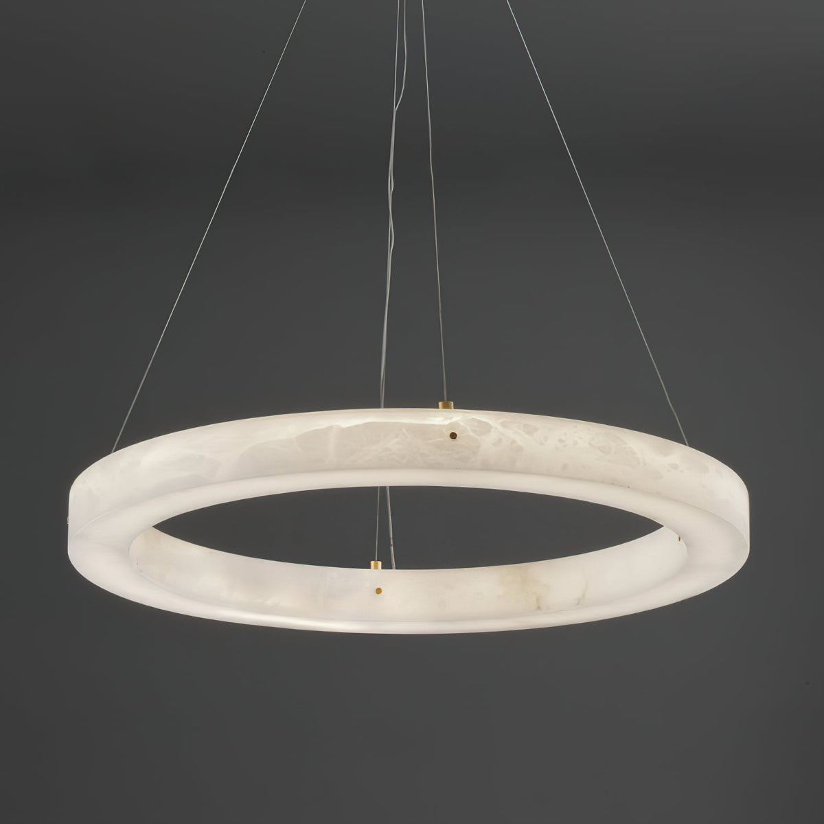 Plotuvyn Kronleuchter zeitgenössische luxuriöse Kronleuchte aus Alabaster in Ringform