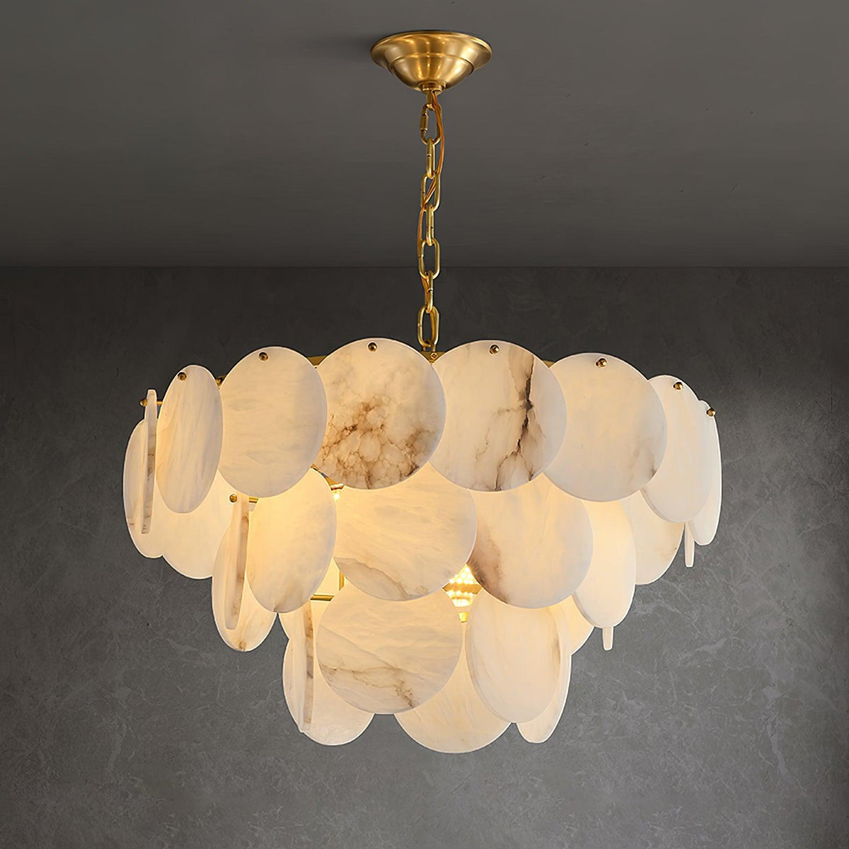 Nivarora Kronleuchter aus Alabaster