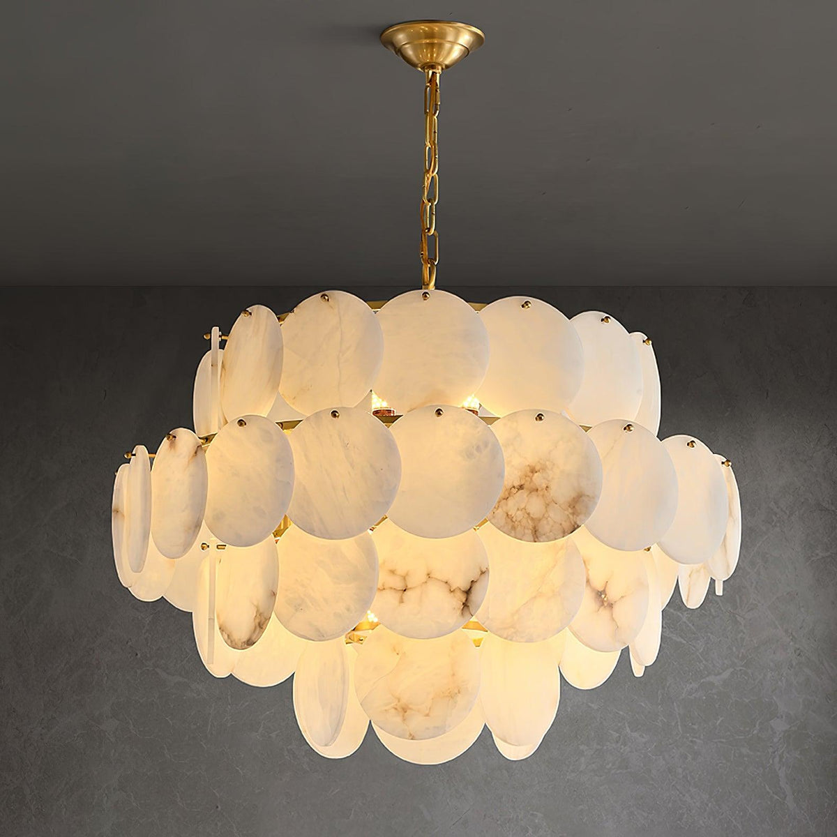 Nivarora Kronleuchter aus Alabaster