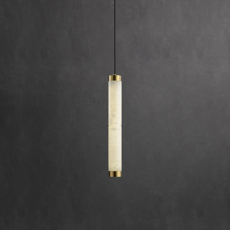 Plotuvyi zeitgenössische Alabaster-Pendelleuchte in Streifenform