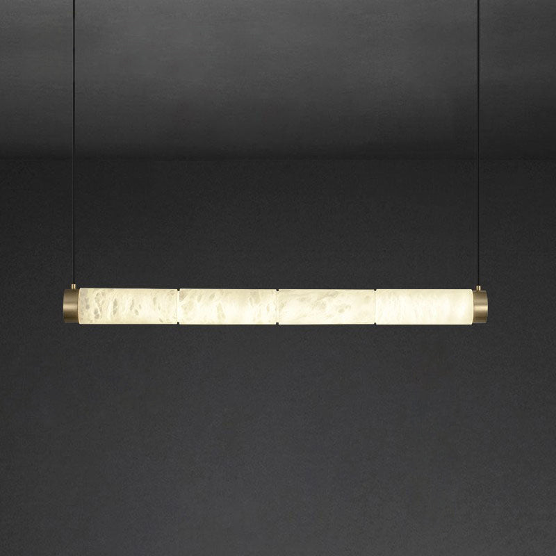 Plotuvyi zeitgenössische Alabaster-Pendelleuchte in Streifenform