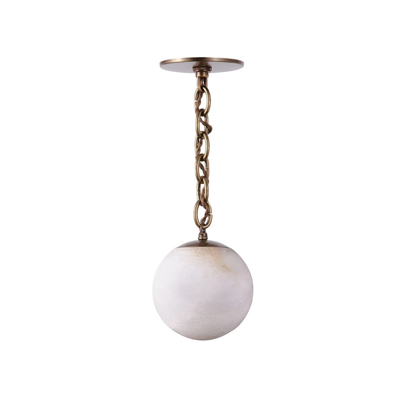 Marveil Alabaster Pendelleuchte in Kieselsteinform