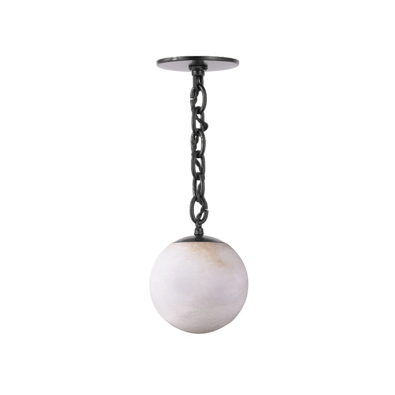 Marveil Alabaster Pendelleuchte in Kieselsteinform