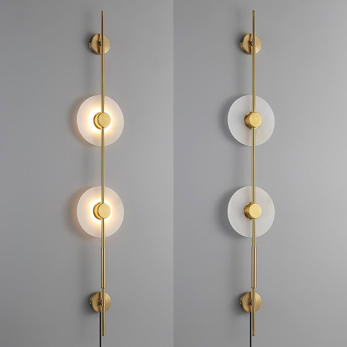 Albarina Alabaster Wandleuchte mit Stecker