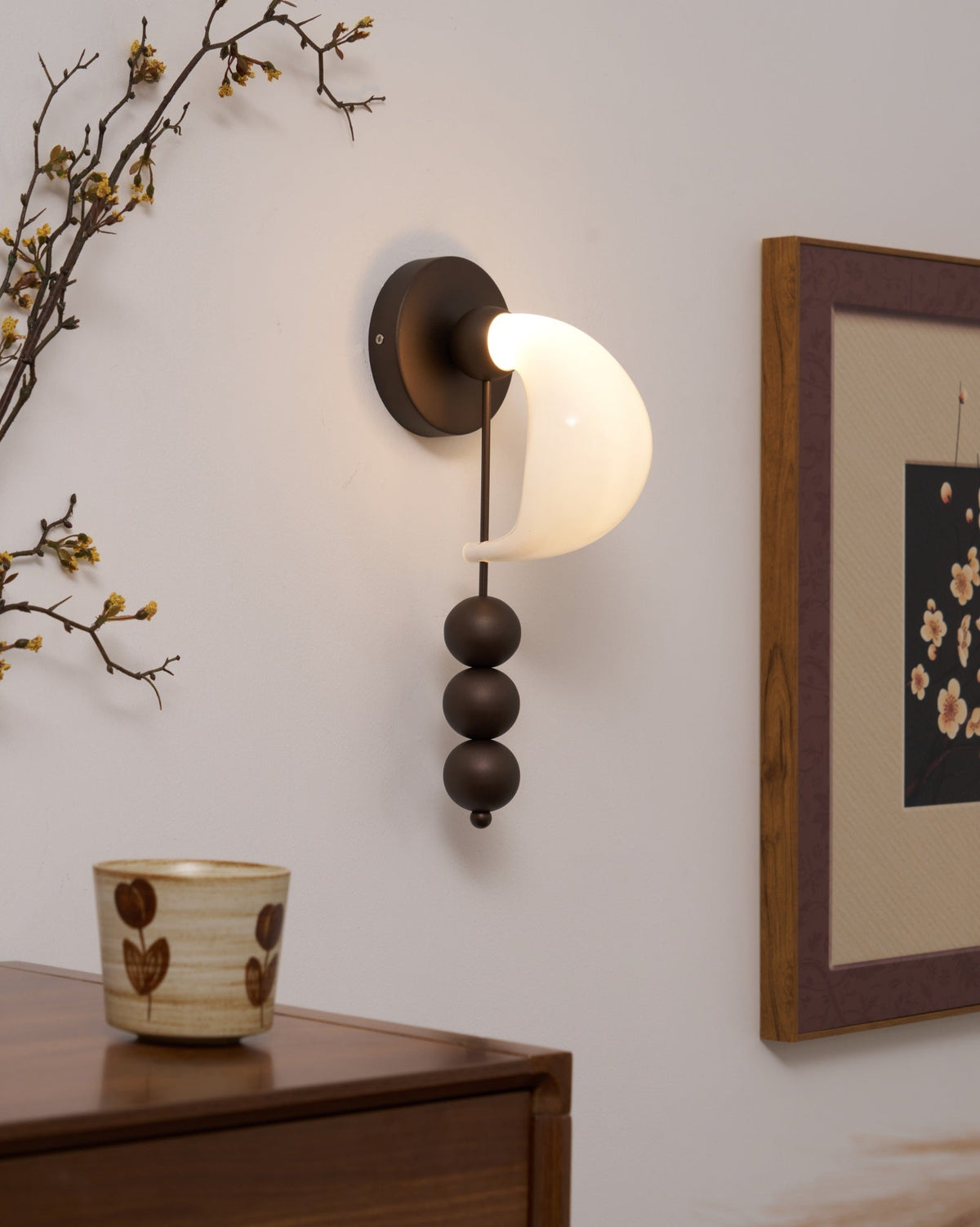 Viphaor Premium Elegance Kunstglas-Wandleuchte