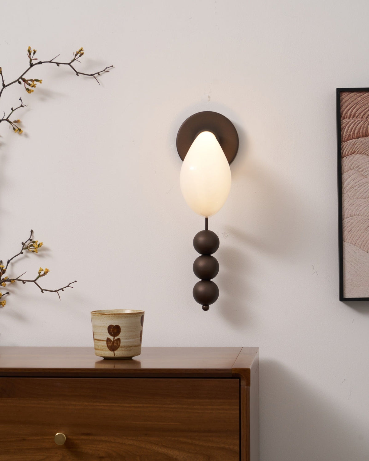 Viphaor Premium Elegance Kunstglas-Wandleuchte