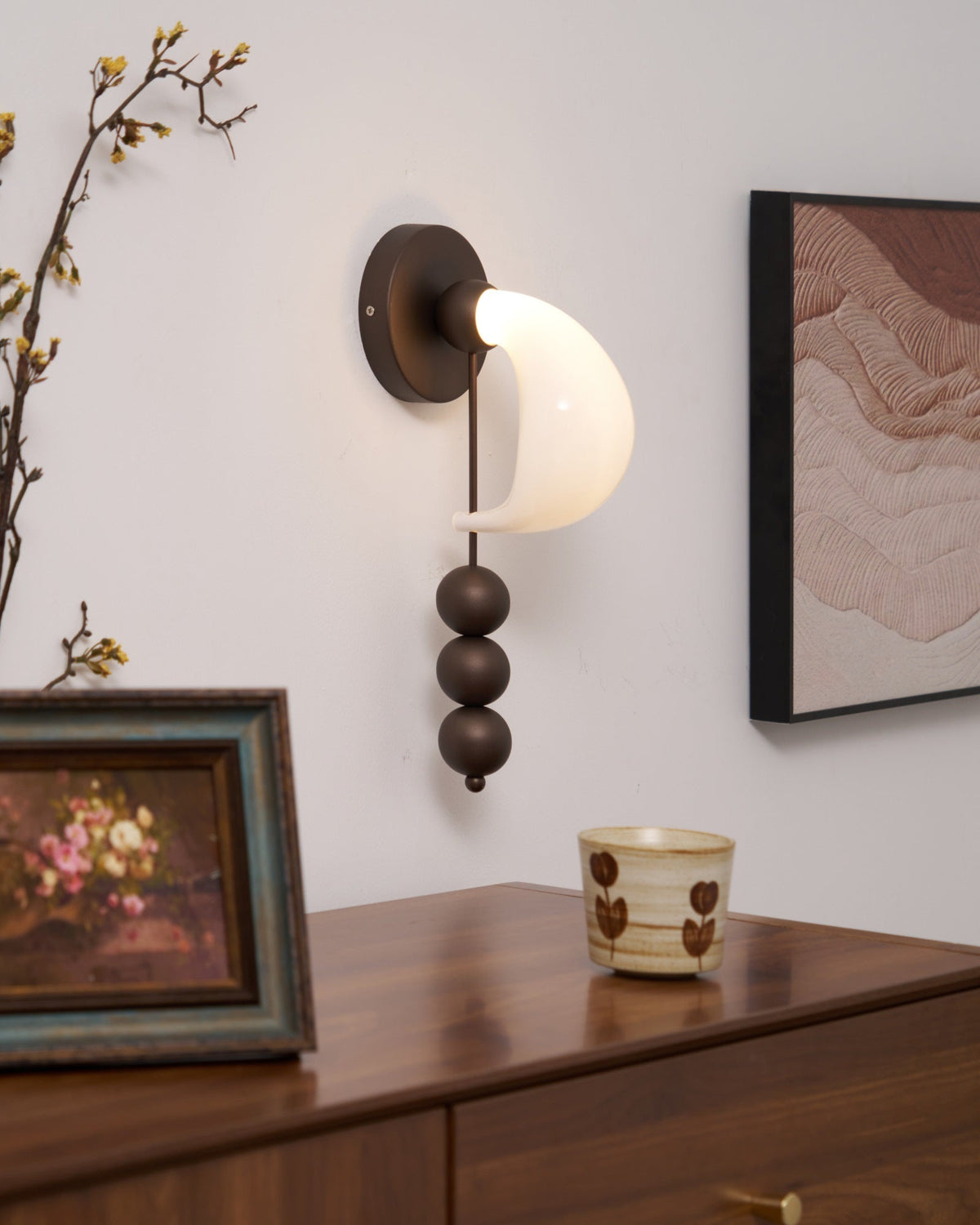 Viphaor Premium Elegance Kunstglas-Wandleuchte
