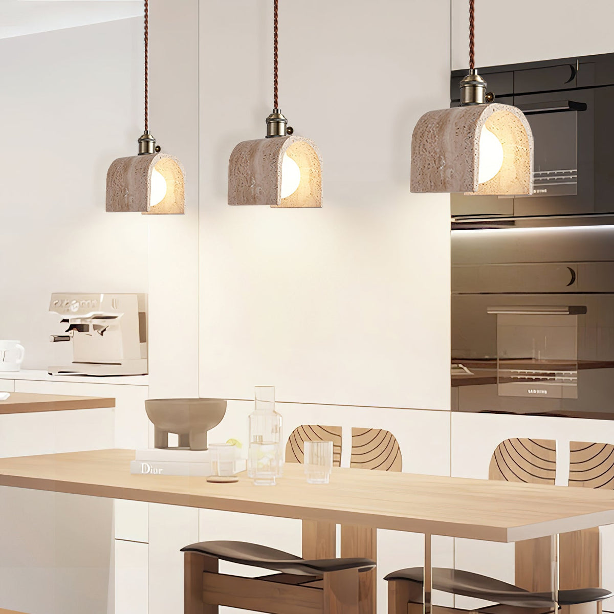 Qisk Travertine Pendelleuchte