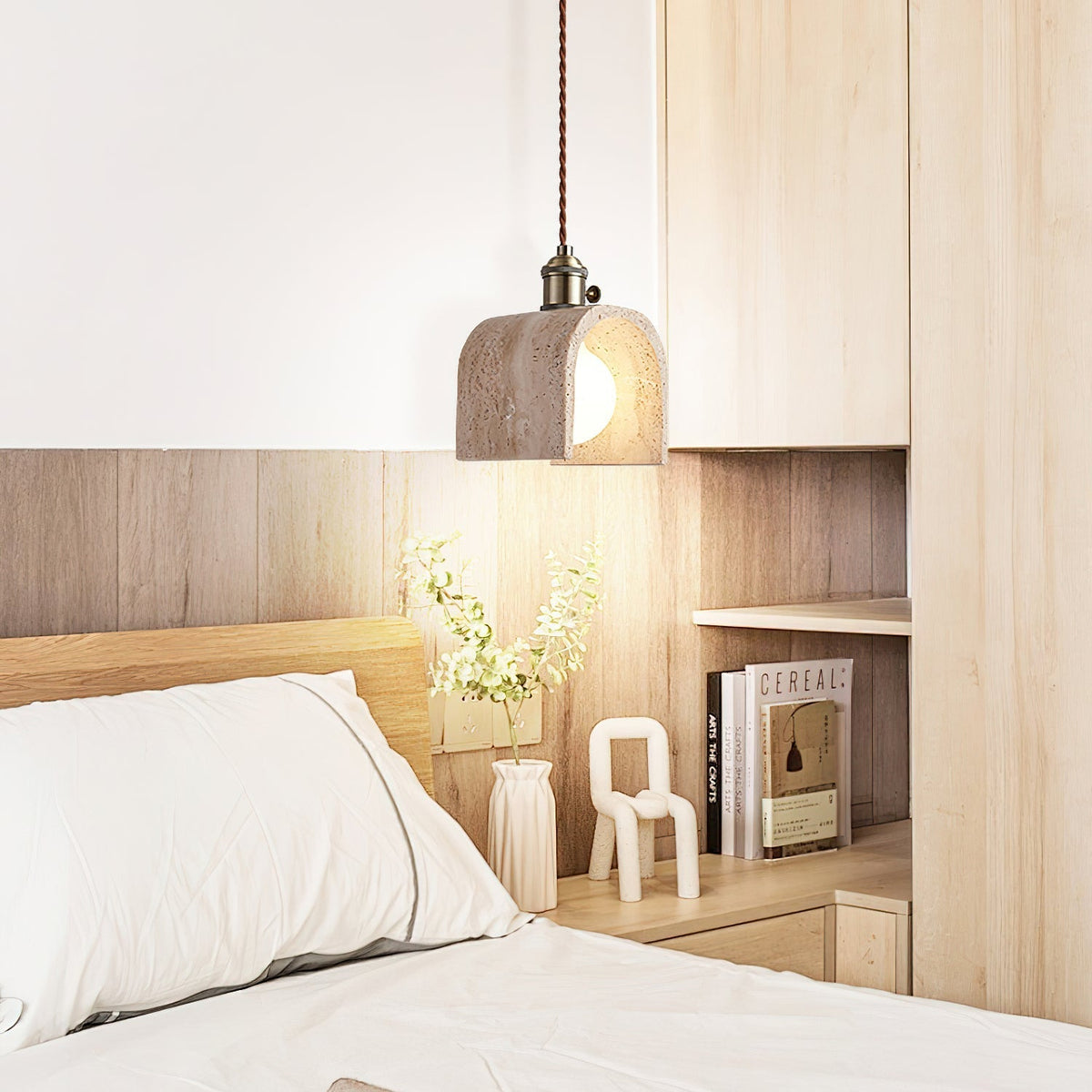 Qisk Travertine Pendelleuchte