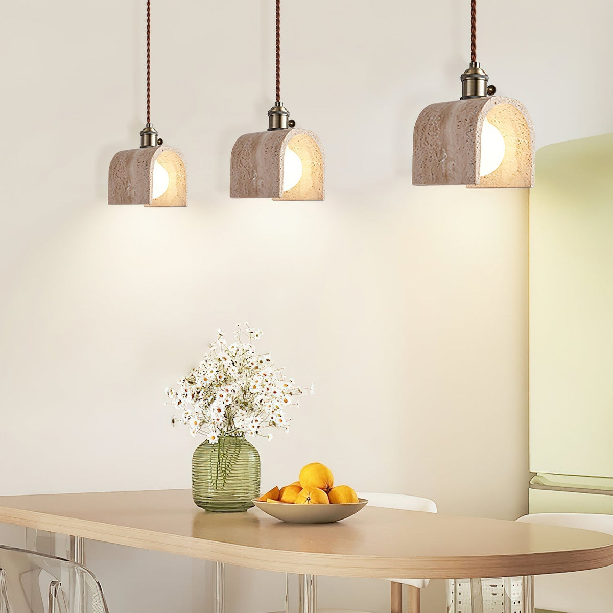 Qisk Travertine Pendelleuchte