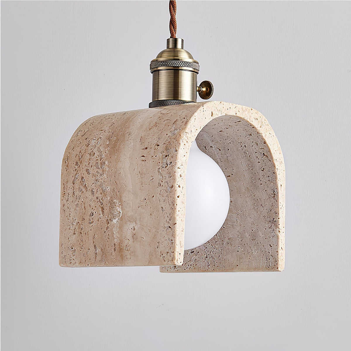 Qisk Travertine Pendelleuchte