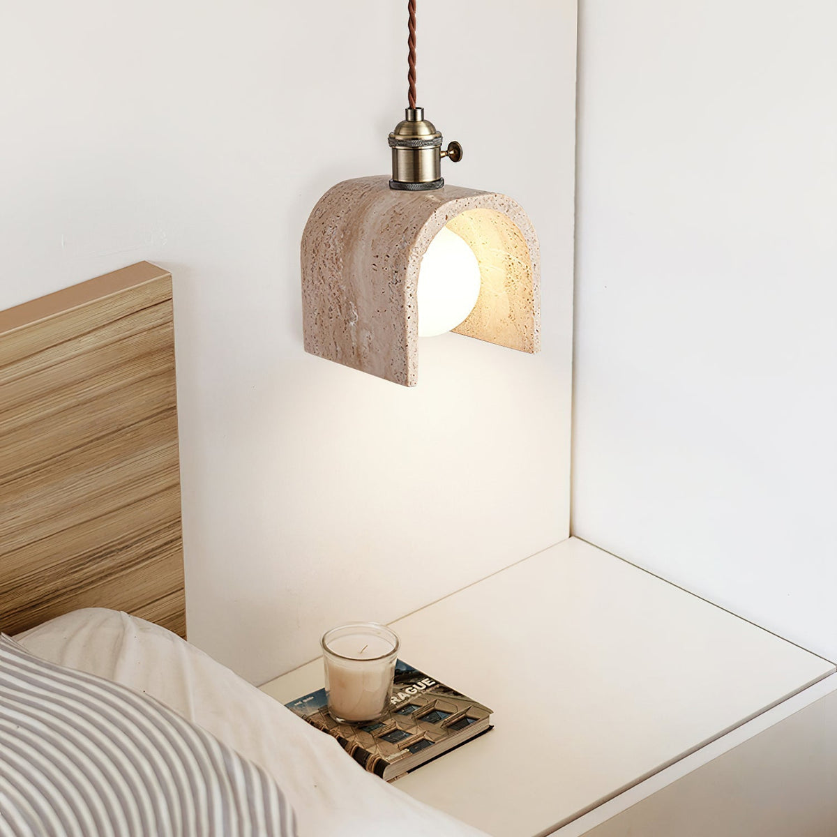 Qisk Travertine Pendelleuchte