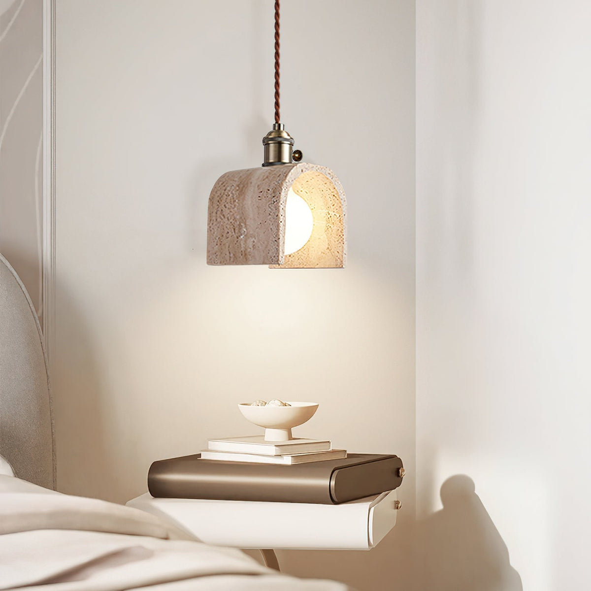 Qisk Travertine Pendelleuchte