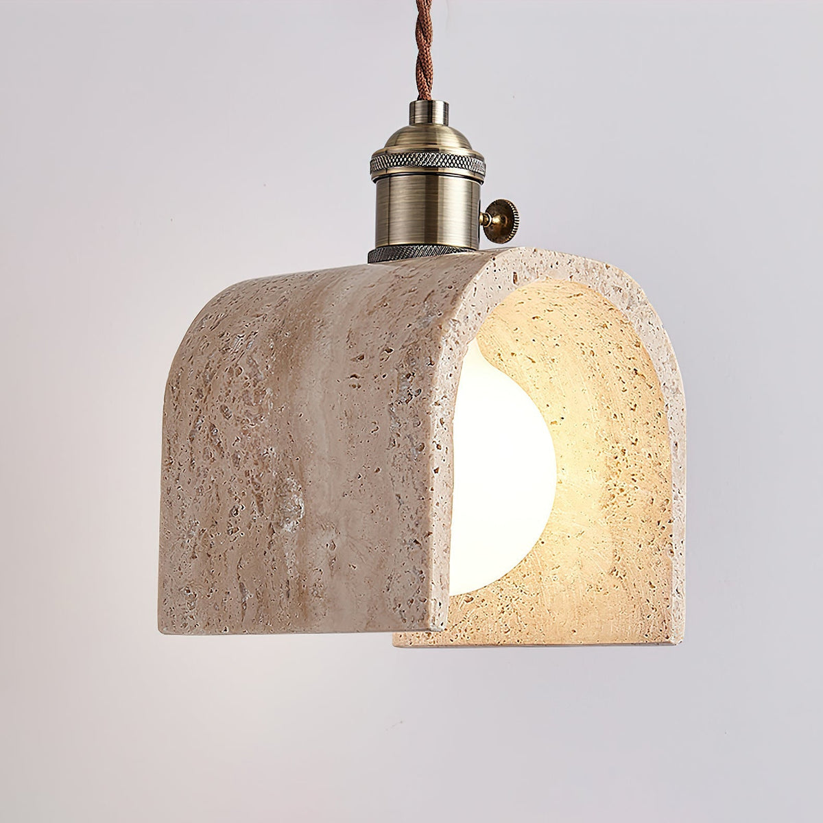 Qisk Travertine Pendelleuchte