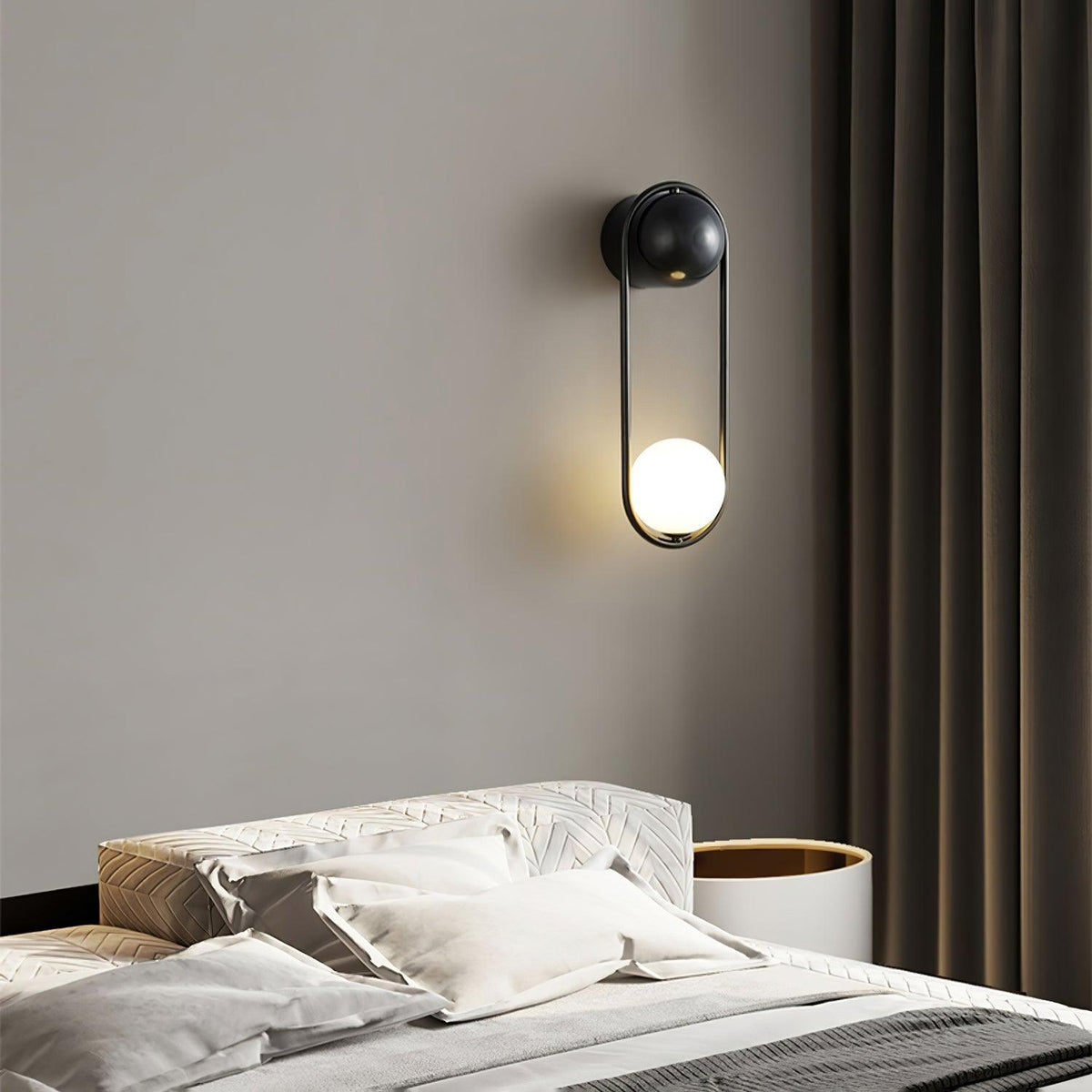 Glode Wandleuchte Loop Rahmen Kugel Kunst Minimalistisch Schlafzimmer | Cielum