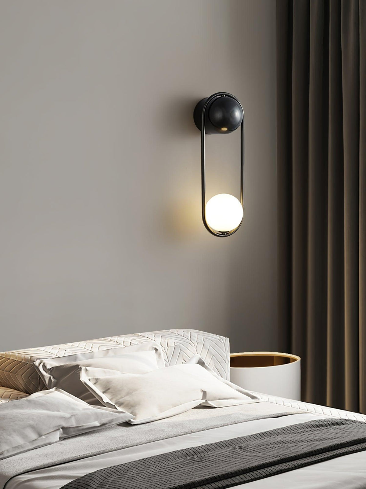 Glode Wandleuchte Loop Rahmen Kugel Kunst Minimalistisch Schlafzimmer | Cielum