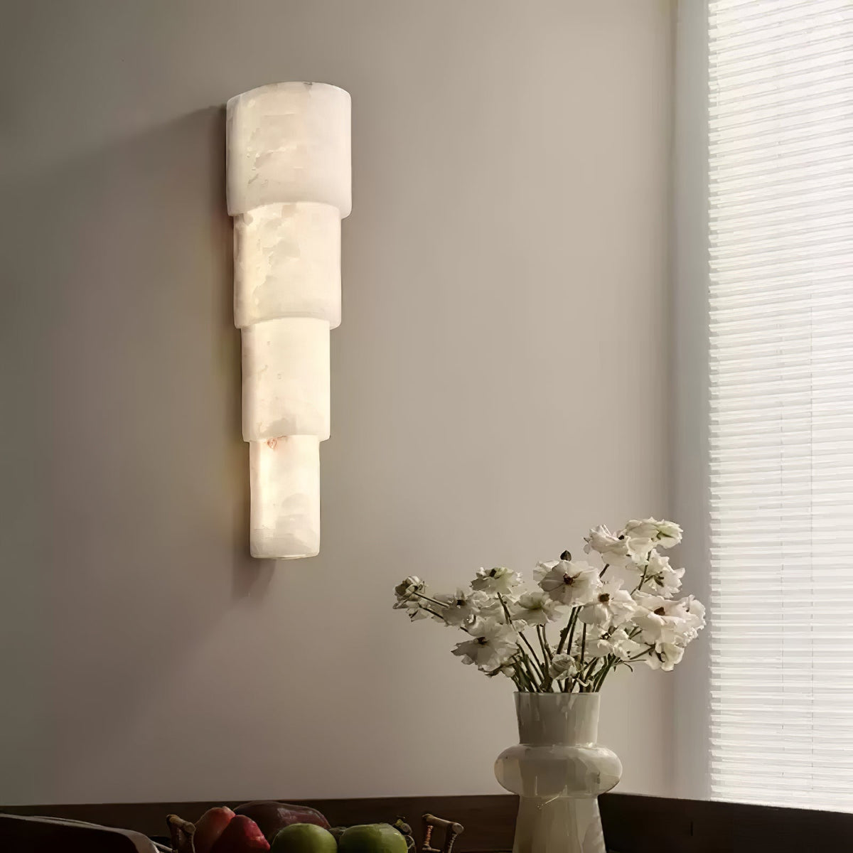 Raya Wandleuchte aus Alabaster