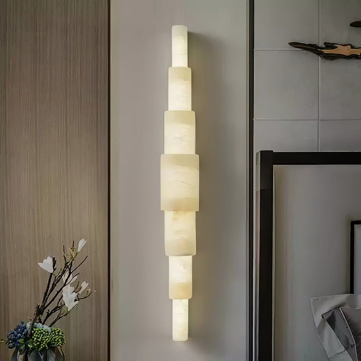 Raya Wandleuchte aus Alabaster