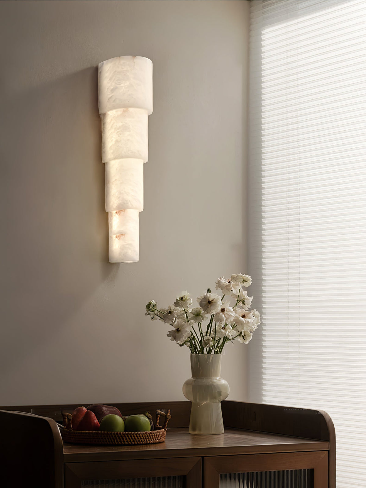 Raya Wandleuchte aus Alabaster