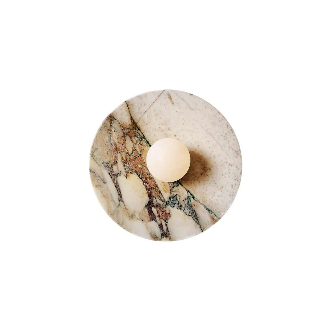 Tinduvyn zeitgenössische minimalistische Wandleuchte aus Marmor in Bvlgari-Lila