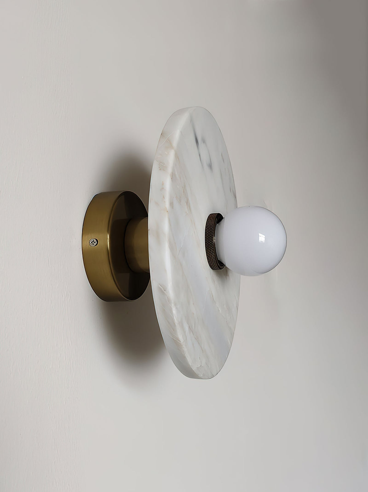 Tinduvyn zeitgenössische minimalistische Wandleuchte aus Marmor in Bvlgari-Lila