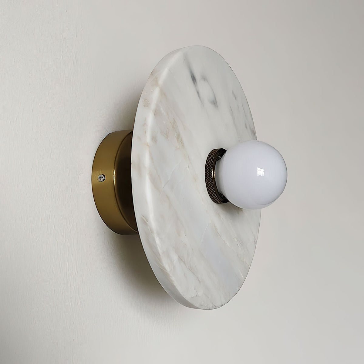 Tinduvyn zeitgenössische minimalistische Wandleuchte aus Marmor in Bvlgari-Lila