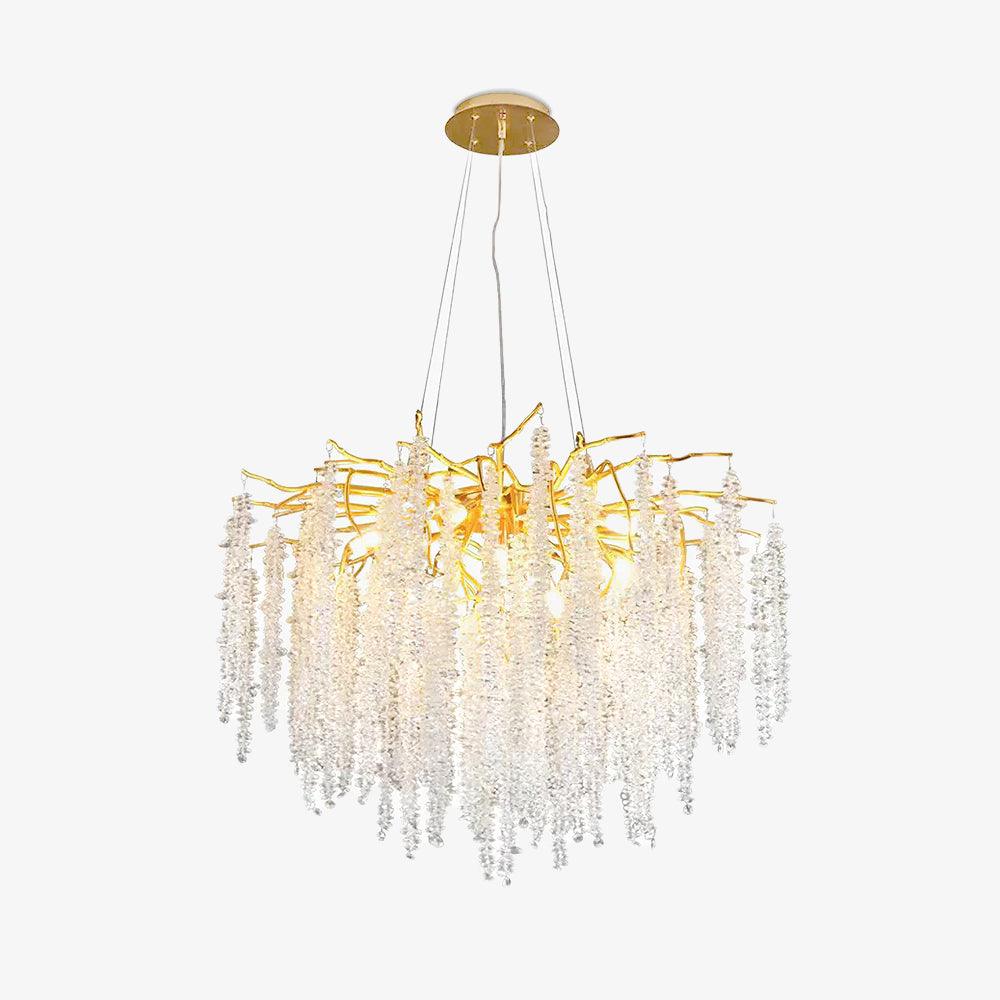Elyuira Kronleuchter Gold Kristall Ast Elegant