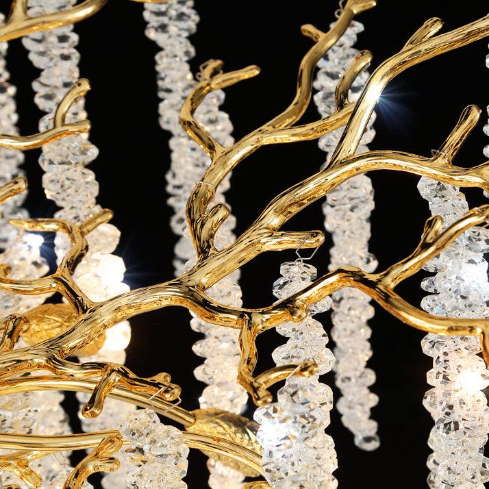 Elyuira Kronleuchter Gold Kristall Ast Elegant