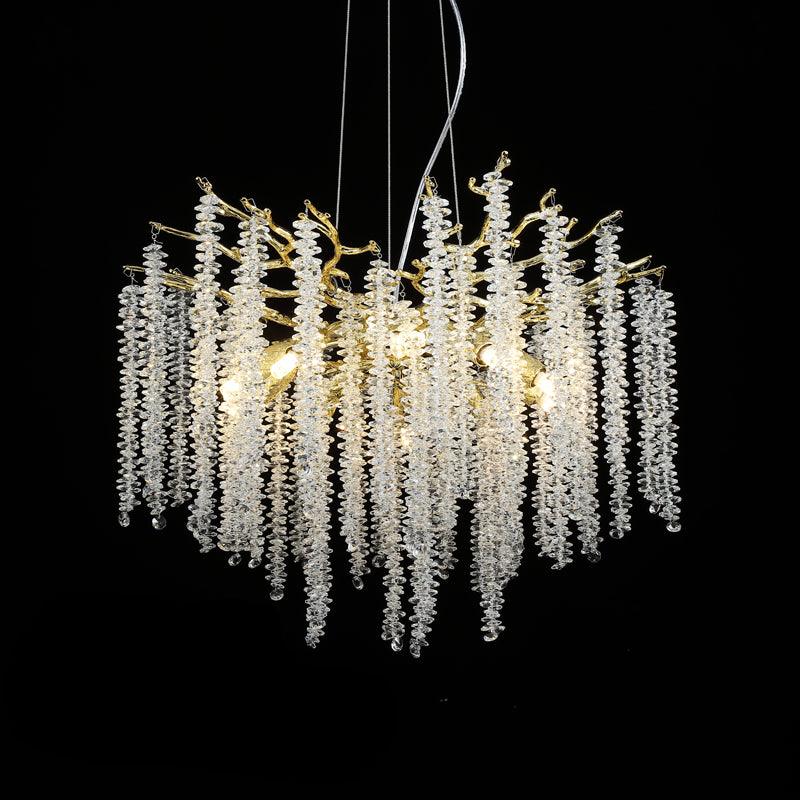 Elyuira Kronleuchter Gold Kristall Ast Elegant