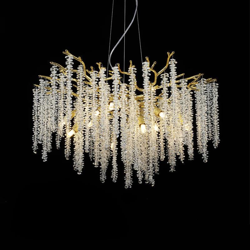 Elyuira Kronleuchter Gold Kristall Ast Elegant