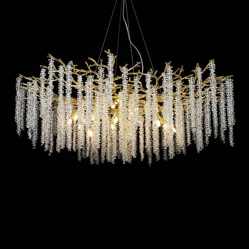 Elyuira Kronleuchter Gold Kristall Ast Elegant