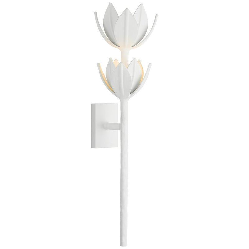 Clira Messing Lotus-Blüte Wandleuchte
